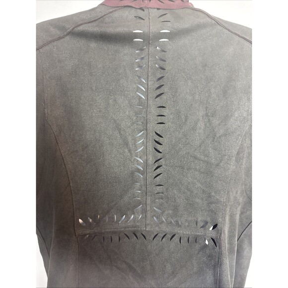 Jessica Simpson Womens Teegan Faux Suede Vest XL Renaissance Fair Steampunk Fall - Picture 6 of 9